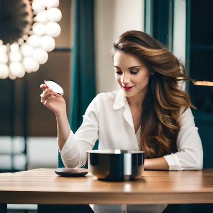 Dicas de cabelo: imagem de uma mulher com cabelos radiantes após seguir conselhos profissionais.